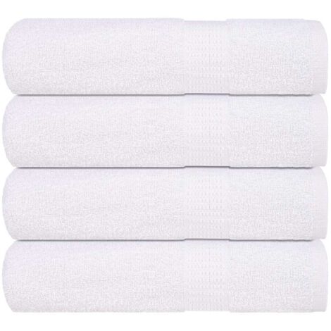 Toallas de mano 4 piezas blanco 50x100 cm 360 g/m² 100% algodón vidaXL