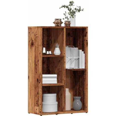 Estantería madera de ingeniería envejecida 50x25x80 cm vidaXL