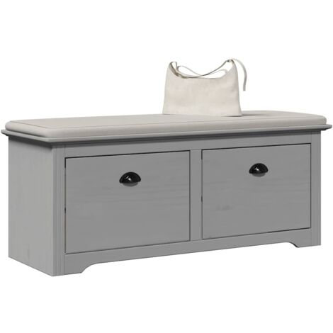 Banco de recibidor BODO gris 114x40x45 cm vidaXL (1/5)