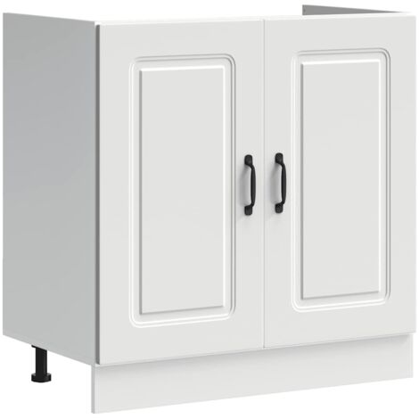 Mueble bajo para fregadero Kalmar blanco 80x46x81,5 cm vidaXL (1/5)