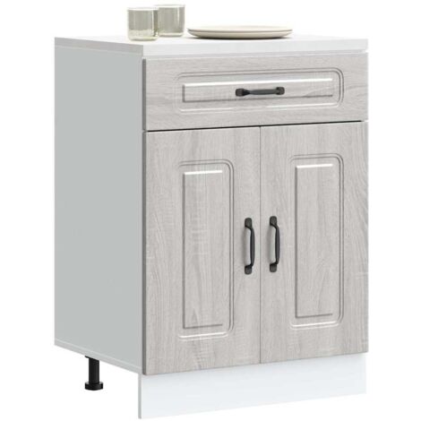 Mueble bajo de cocina Kalmar gris sonoma madera de ingeniería vidaXL (1/5)
