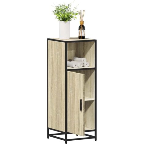 Armario de baño de roble Sonoma 35x37,5x100 cm Madera de ingeniería vidaXL
