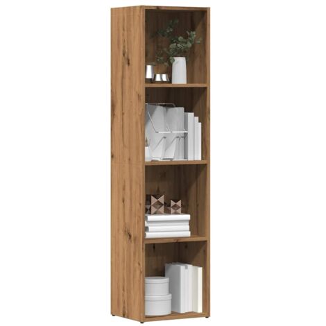 Estantería de madera ingeniería roble artisan 36x30x143 cm vidaXL