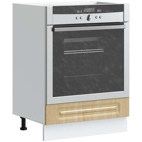 Mueble de horno Kalmar roble sonoma madera reconstituida vidaXL