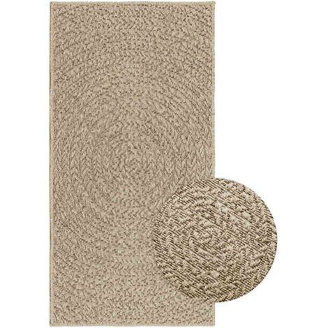 Alfombra ZIZUR apariencia yute interior exterior beige 60x110cm vidaXL