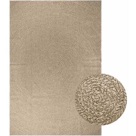 Alfombra ZIZUR aspecto yute interior/exterior beige 200x290 cm vidaXL