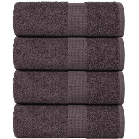 Toallitas de baño 4 uds antracita 15x21 cm 360 gsm 100% algodón vidaXL