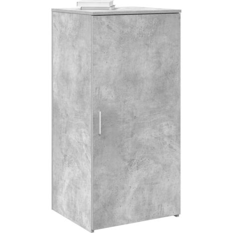 Armario de madera de ingeniería gris hormigón 50x45x103,5 cm vidaXL
