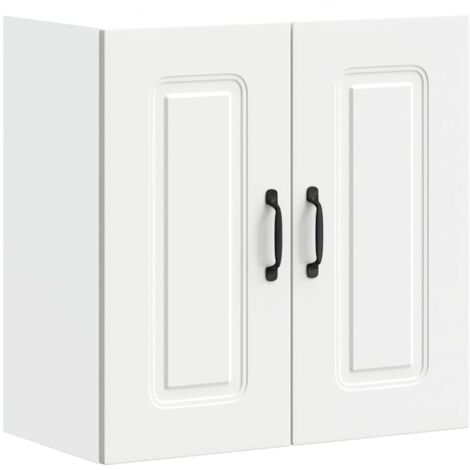 Armario de pared para cocina Kalmar madera de ingeniería blanca vidaXL