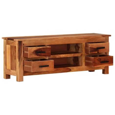 Muebles de TV 110x30x40 cm Sheesham Wood (1/5)