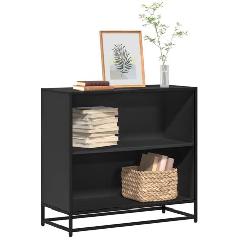 Estantería madera ingeniería negra 80,5x35x76 cm vidaXL