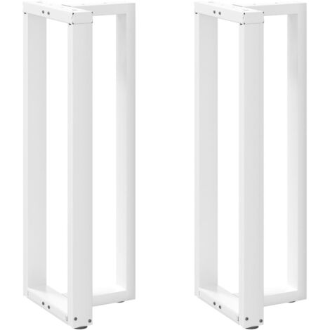 Patas para mesa de bar en forma de T (2 unidades), color blanco, 50 x 35 x (110-111) cm, acero vidaXL