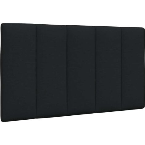 Cabecero de cama acolchado Hanko tela negro 80 cm vidaXL