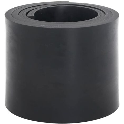 Borde de goma para quitanieves negro 180x15x1 cm vidaXL