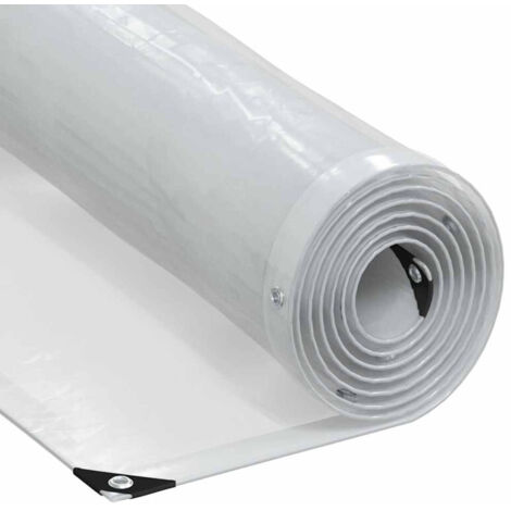 Lona transparente con ojales polietileno 1x5 m vidaXL