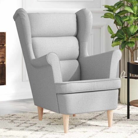 Sillón de tela gris nube 74x84x100 cm vidaXL