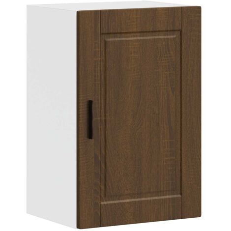 Armario de pared cocina Porto madera ingeniería roble marrón vidaXL