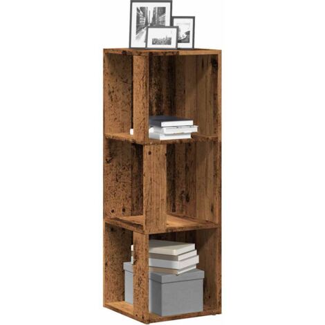 Mueble esquina madera contrachapada madera antigua 33x33x100 cm vidaXL (1/5)