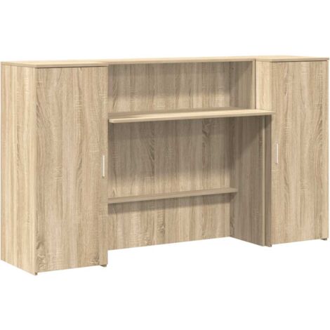Mostrador de recepción roble sonoma 180x50x103,5 cm vidaXL
