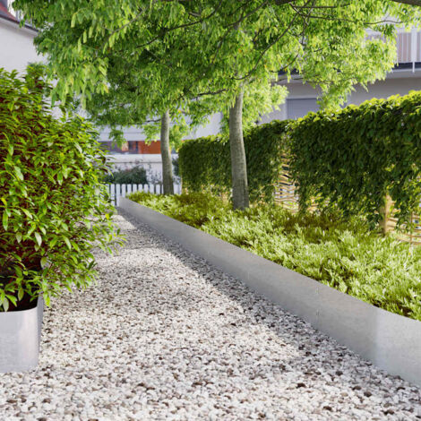 Bordes para césped 20 uds 25x103 cm acero galvanizado vidaXL