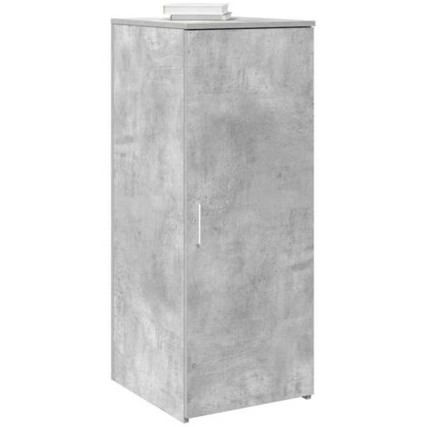 Armario de madera de ingeniería gris hormigón 40x45x103,5 cm vidaXL