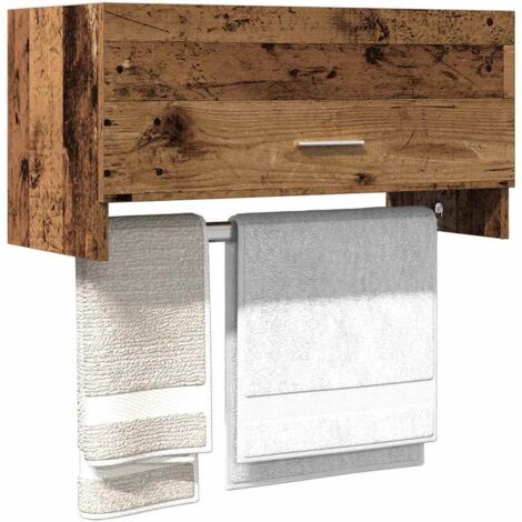 Armario de madera contrachapada envejecida 70x32,5x35 cm vidaXL