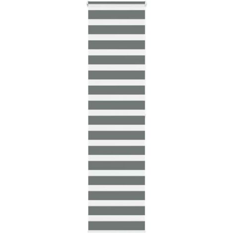 Estor cebra gris oscuro 70x200cm tejido ancho 65,9 cm poliéster vidaXL