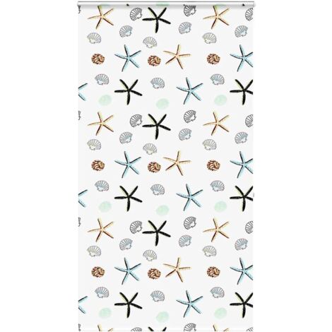 Estor enrollable para ducha con casete 140x240 cm tela ancho vidaXL