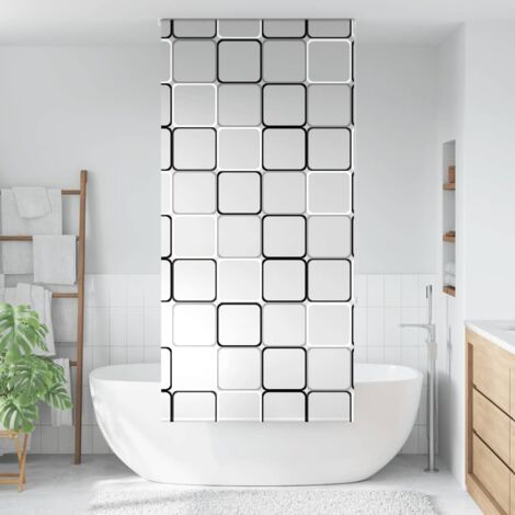 Estor enrollable para ducha tela 90x240 cm ancho 86 cm vidaXL