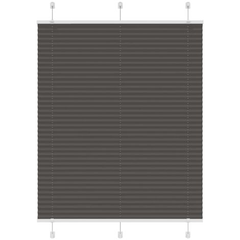 Estor Plisado negro 105x150 cm Tela Ancho 104,4 cm Poliéster vidaXL