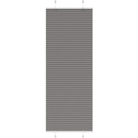 Estor Plisado Antracita 75x200 cm Tela Ancho 74,4 cm Poliéster vidaXL (1/5)