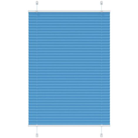 Estor Plisado azul 100x100 cm Tela Ancho 99,4 cm Poliéster vidaXL (1/5)