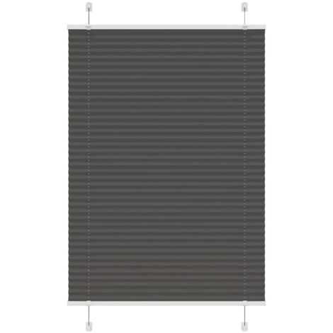 Estor Plisado negro 90x150 cm Tela Ancho 89,4 cm Poliéster vidaXL