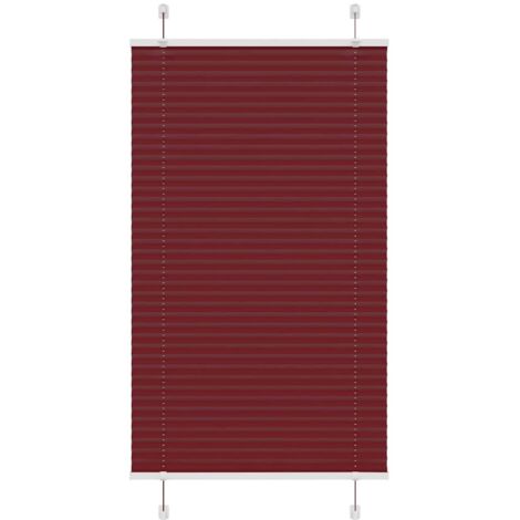 Estor Plisado rojo burdeos 80x150 cm Tela Ancho 79,4 cm vidaXL