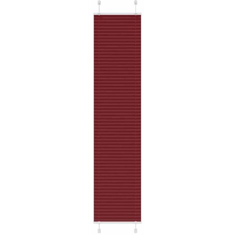 Estor Plisado rojo burdeos 40x200 cm Tela Ancho 39,4 cm vidaXL