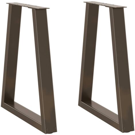 Patas para mesa de comedor en forma de V (2 unidades, acero natural, 50 x 72-73,3 cm) vidaXL (1/5)
