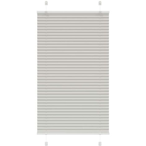 Estor Plisado gris claro 75x100 cm Tela Ancho 74,4 cm Poliéster vidaXL