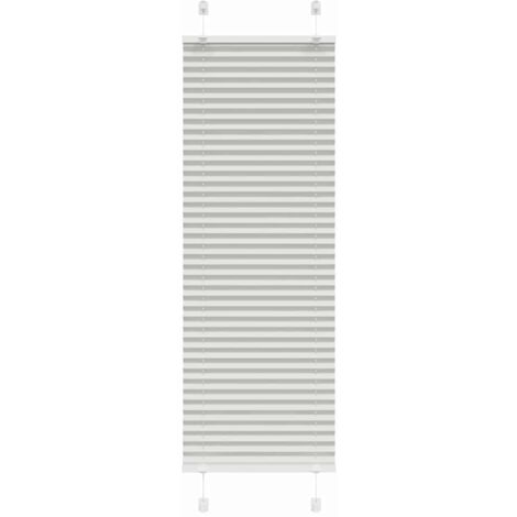 Estor Plisado gris claro 50x100 cm Tela Ancho 49,4 cm Poliéster vidaXL