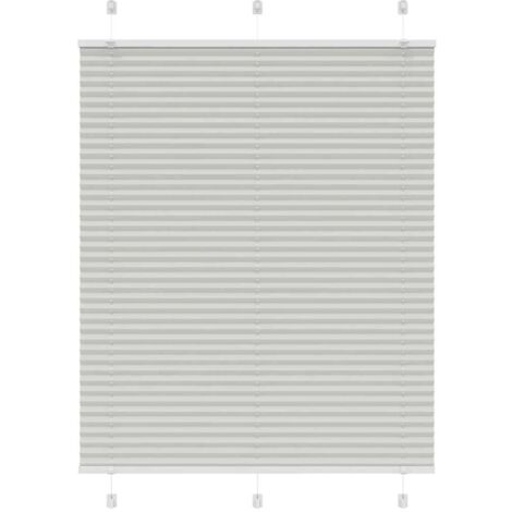 Estor Plisado gris claro 110x150 cm Tela Ancho 109,4 cm vidaXL