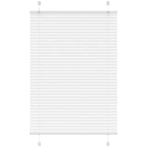 Estor Plisado blanco 95x150 cm Tela Ancho 94,4 cm Poliéster vidaXL