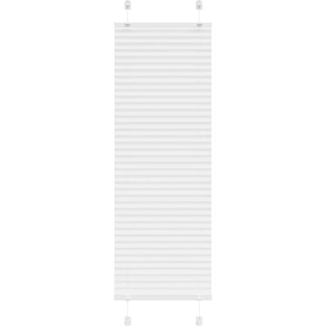 Estor Plisado blanco 50x150 cm Tela Ancho 49,4 cm Poliéster vidaXL