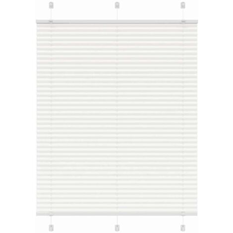 Estor Plisado blanco 110x100 cm Tela Ancho 109,4 cm Poliéster vidaXL