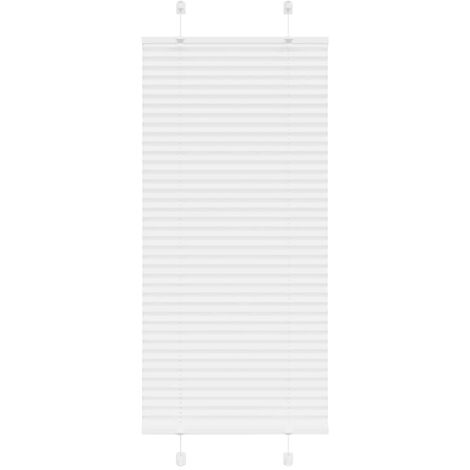 Estor Plisado blanco 65x100 cm Tela Ancho 64,4 cm Poliéster vidaXL (1/5)