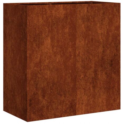 Jardinera oxidada 80x40x80 cm acero corten vidaXL (1/5)