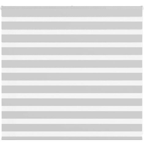 Estor cebra gris claro 165x100cm tejido ancho 160,9cm poliéster vidaXL