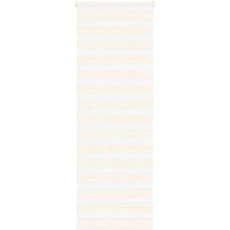 Estor cebra beige mármol tejido ancho 65,9 cm poliéster vidaXL (1/5)