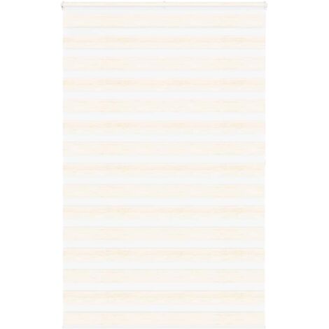 Estor cebra beige mármol tejido ancho 140,9 cm poliéster vidaXL