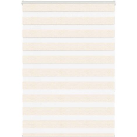 Estor cebra beige mármol tejido ancho 90,9 cm poliéster vidaXL (1/5)