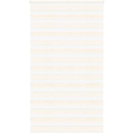Estor cebra beige mármol tejido ancho 130,9 cm poliéster vidaXL