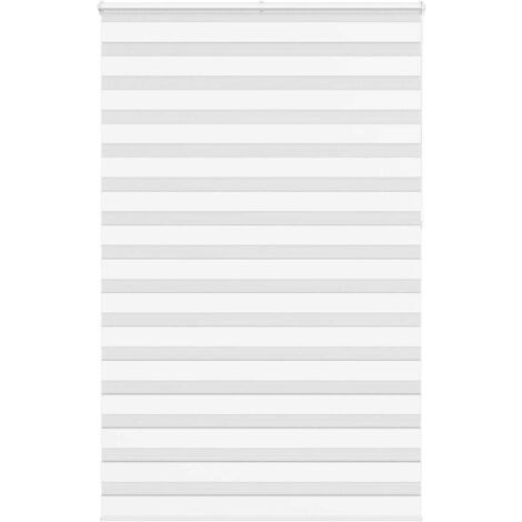Estor cebra blanco 145x230 cm tejido ancho 140,9 cm poliéster vidaXL